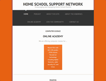Tablet Screenshot of homeschoolsupport.net